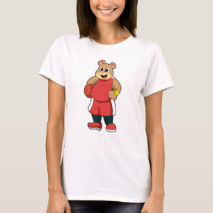 Bär beim Basketball Sports T-Shirt