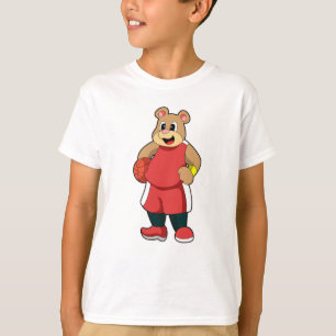 Bär beim Basketball Sports T-Shirt