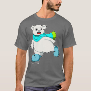 Bär beim Eislaufen mit Schlittschuhen 2 T-Shirt