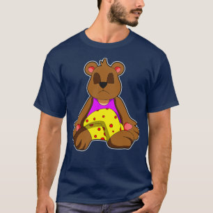 Bär beim Yoga mit gekreuzten Legs T-Shirt