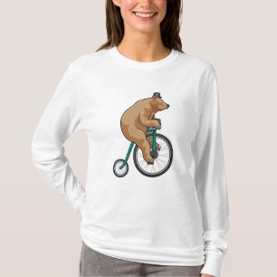 Bär beim Zirkus mit dem Fahrrad T-Shirt