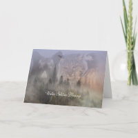 Bär Bobcat und Hawk Solstice Segnungen