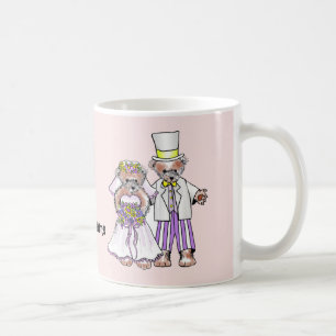 Bär-Braut und Bräutigam Hochzeitsbecher Kaffeetasse