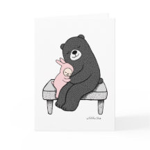 Bär & Bunny Grußkarte Bär Bunny Liebe Kunst