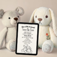 Bär & Bunny Kuscheltiere Zwillings-Baby-Party