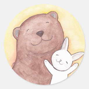 Bär & Bunny Sticker Niedlich Bär Sonnen Gastgesche