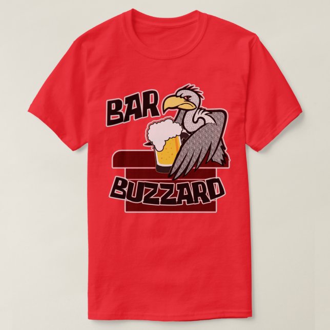 Bar Buzzard Comedy Drinks T-Shirt (Design vorne)