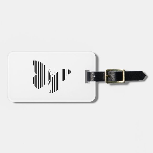 BAR CODE-Butterfets-Musterdesign Gepäckanhänger (Vorderseite horizontal)