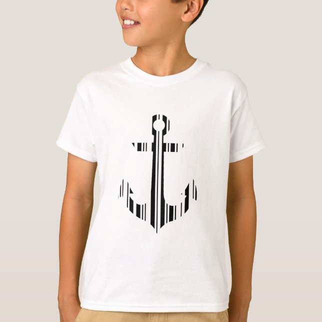 BAR CODE-Codemuster für ANCHOR T-Shirt (Vorderseite)
