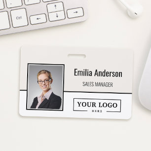Bar-Code für kundenspezifische Firmenlogos Mitarbe Ausweis