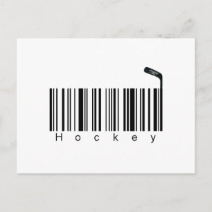 Bar Code Hockey Postkarte