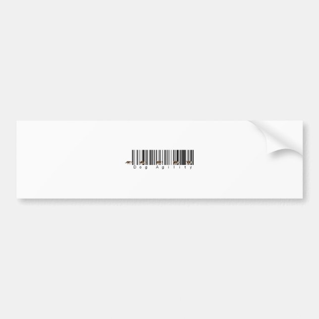 Bar-Code-HundeAgilitywebart Autoaufkleber (Vorne)