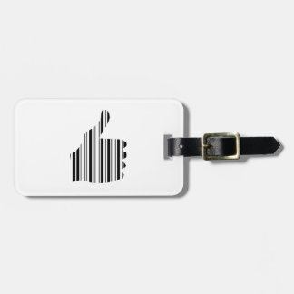 BAR-CODE-THUMB-Gesture-Muster-Design Gepäckanhänger