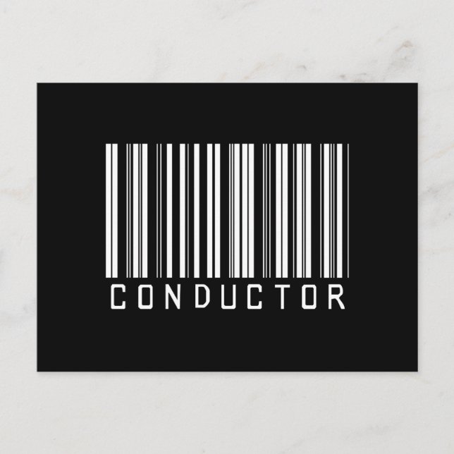 Bar CONDUCTOR DARK Postkarte (Vorderseite)