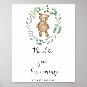 Bär \ Danke für das Kommen Poster