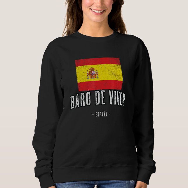 Bar De Viver Spain Flag Stadt Bandera Ropa Sweatshirt (Vorderseite)