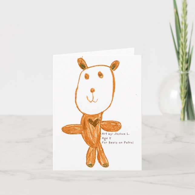 Bär der Ermutigung Karte (Vorderseite)
