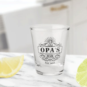 Bar des benutzerdefinierten Opas Schnapsglas