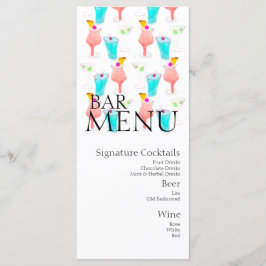 Bar Drink Cocktail Weinkultur Hochzeit Menükarte