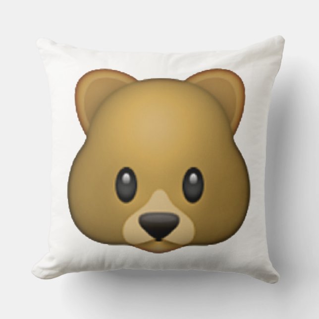 Bär - Emoji Kissen (Vorderseite)