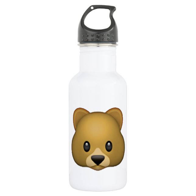 Bär - Emoji Trinkflasche (Vorderseite)