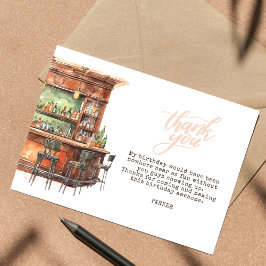 Bar Erwachsene jeden Geburtstag Dankeskarte