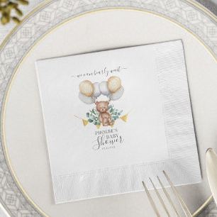 Bär Eukalyptus Bär wartet kaum Baby Shower Papier Serviette