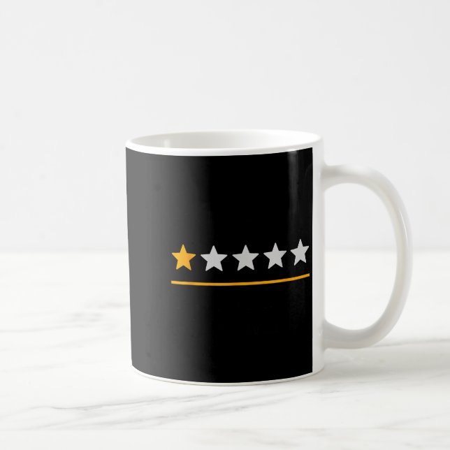 Bar Exam Survivor Funny 1 Star Very Bad Would Not  Kaffeetasse (Rechts)
