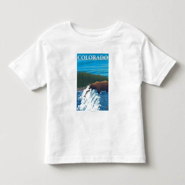 Bär FishingColorado Kleinkind T-shirt (Vorderseite)
