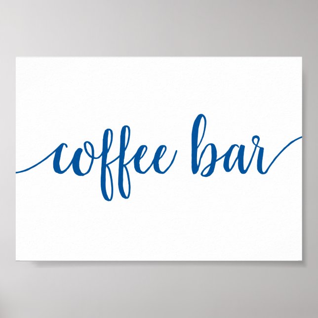 Bar | French Blue Any Event Sign Poster (Vorne)