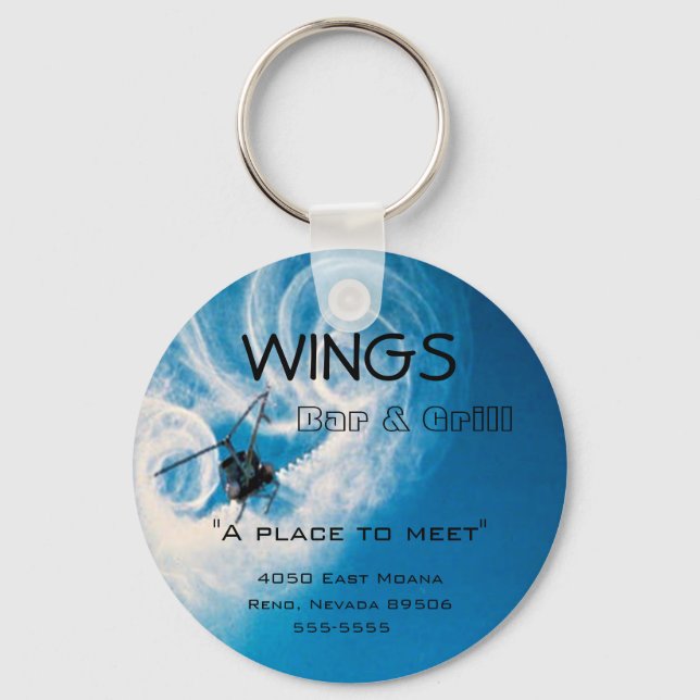 Bar für das Pilotprogramm für Hubschrauber Schlüsselanhänger (Vorderseite)