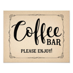 Bar für Kaffee oder Party Fotodruck