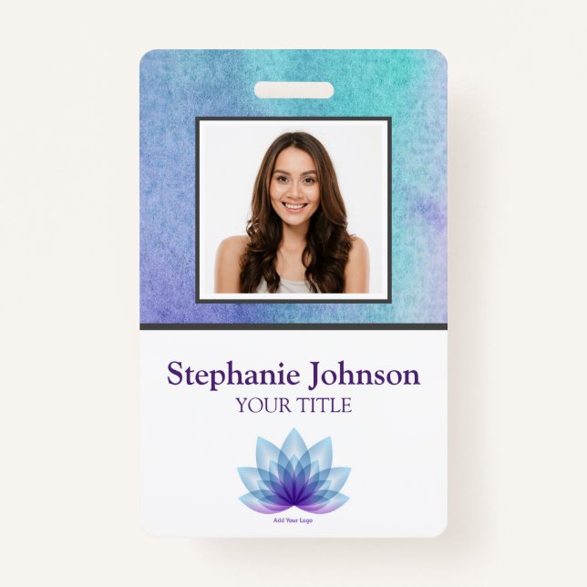 Bar für personalisierte Fotos Aquamariner ID Ausweis (Vorderseite)