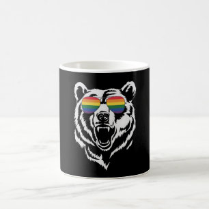 Bär Gay LGBTQ Regenbogen-Sonnenbrille Pride-Flagge Kaffeetasse