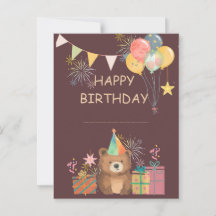 Bär Geburtstag