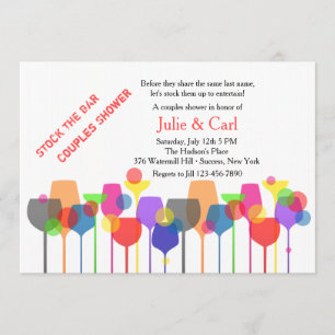 Bar-Glas-Einladung Einladung