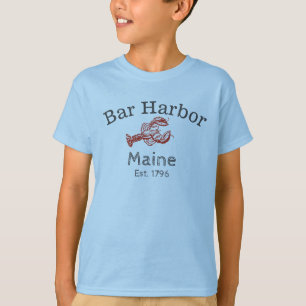 Bar-Hafen-Maine-Hummer-T-Shirt, Junge T-Shirt