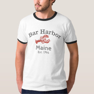 Bar-Hafen-Maine-Hummer-Wecker-Shirt T-Shirt