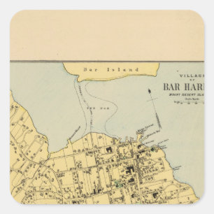 Bar-Hafen Quadratischer Aufkleber