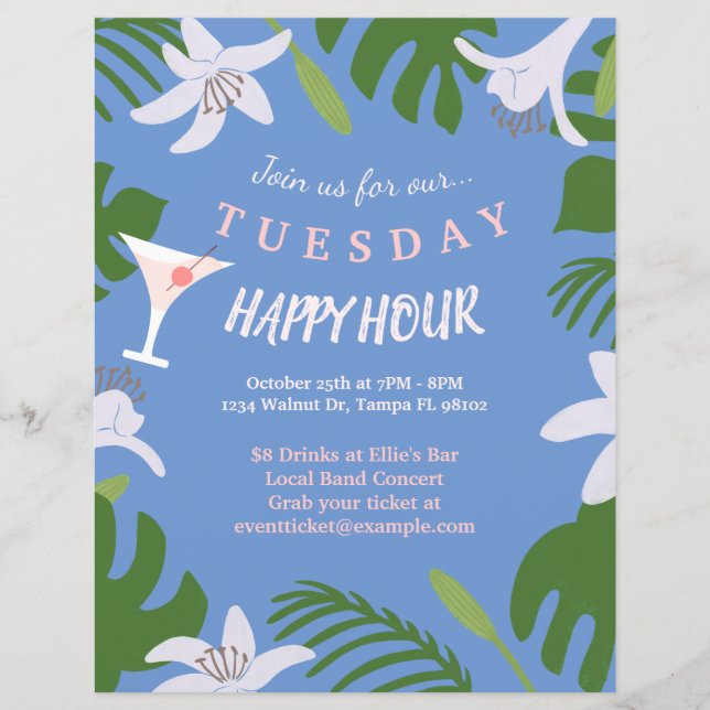 Bar Happy Hour Flyer (Vorderseite)