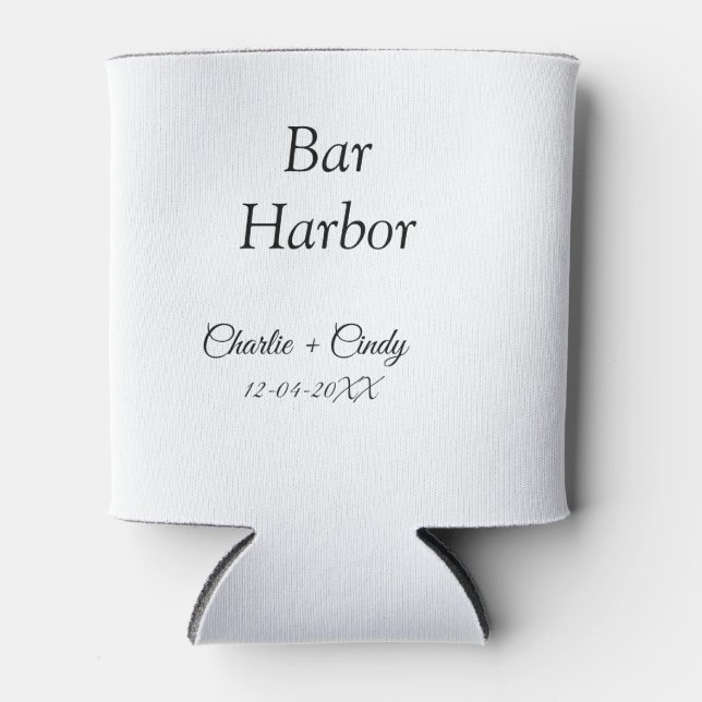 Bar Harbor Junggeselinnen-Abschied Hochzeit von Br Dosenkühler (Vorderseite)