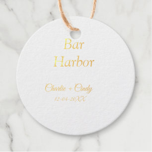 Bar Harbor Junggeselinnen-Abschied Hochzeit von Br Geschenkanhänger