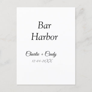 Bar Harbor Junggeselinnen-Abschied Hochzeit von Br Postkarte