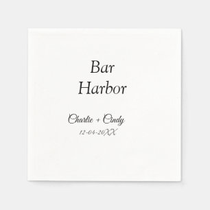 Bar Harbor Junggeselinnen-Abschied Hochzeit von Br Serviette