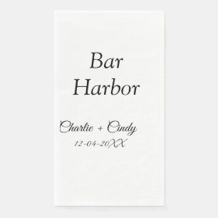 Bar Harbor Junggeselinnen-Abschied Hochzeit von Br Serviette