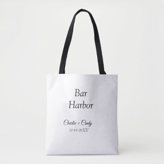 Bar Harbor Junggeselinnen-Abschied Hochzeit von Br Tasche (Vorderseite)