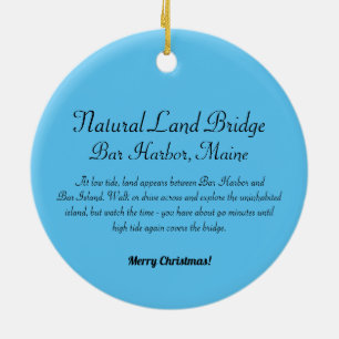 Bar Harbor Land Bridge Ornament