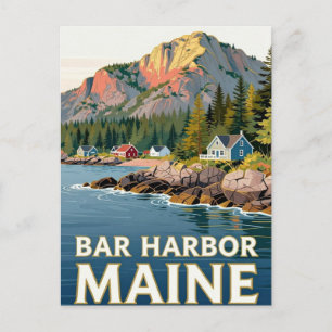 Bar Harbor Maine Acadia Reise  Postkarte
