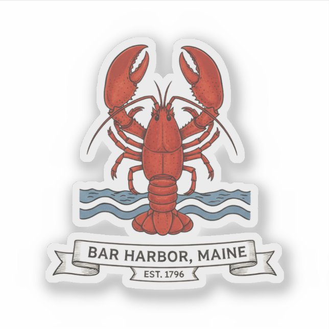 Bar Harbor, Maine Aufkleber (Vorderseite)