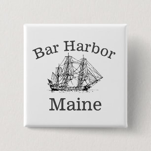 Bar Harbor Maine Button